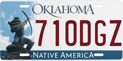 OK license plate 710DGZ