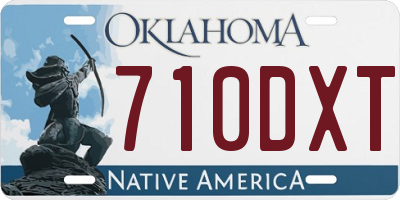 OK license plate 710DXT