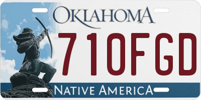 OK license plate 710FGD