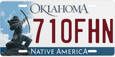 OK license plate 710FHN