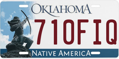 OK license plate 710FIQ