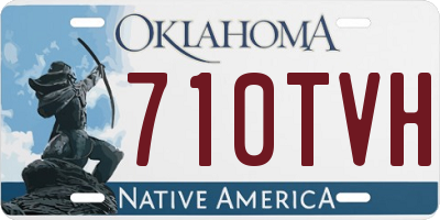 OK license plate 710TVH