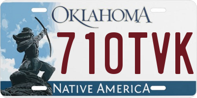 OK license plate 710TVK