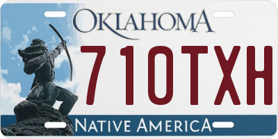 OK license plate 710TXH