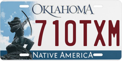 OK license plate 710TXM