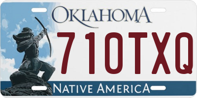 OK license plate 710TXQ