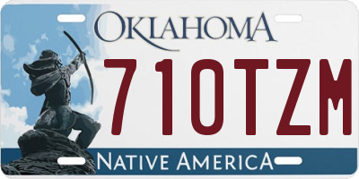 OK license plate 710TZM