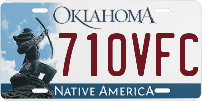 OK license plate 710VFC