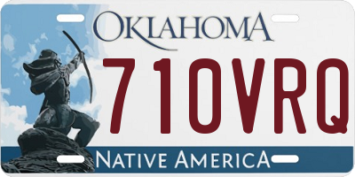 OK license plate 710VRQ