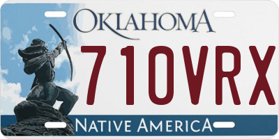 OK license plate 710VRX