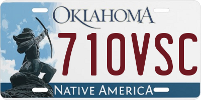 OK license plate 710VSC