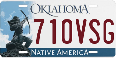 OK license plate 710VSG