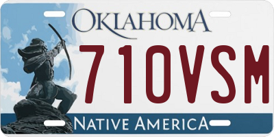 OK license plate 710VSM