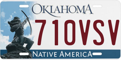 OK license plate 710VSV