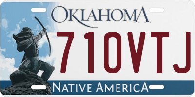 OK license plate 710VTJ