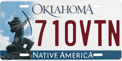 OK license plate 710VTN