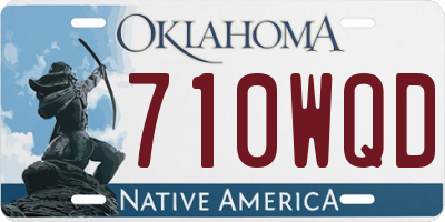 OK license plate 710WQD