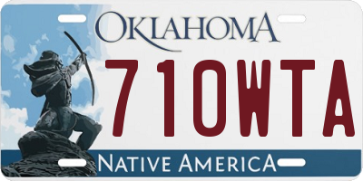 OK license plate 710WTA