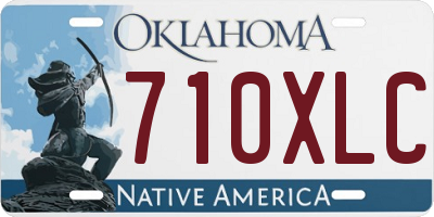 OK license plate 710XLC