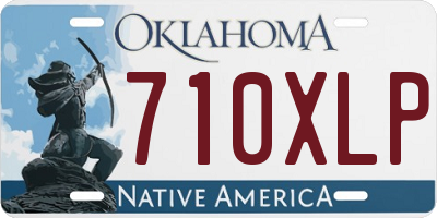 OK license plate 710XLP