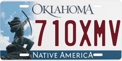 OK license plate 710XMV