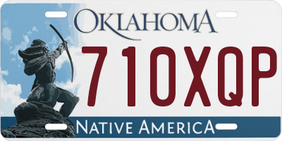 OK license plate 710XQP