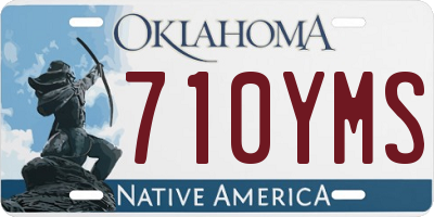 OK license plate 710YMS