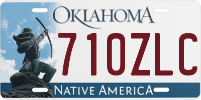 OK license plate 710ZLC