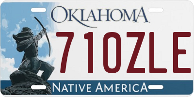 OK license plate 710ZLE