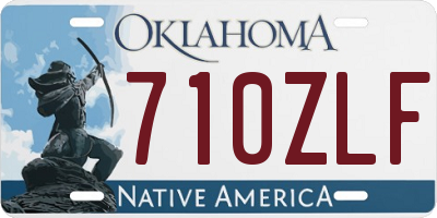 OK license plate 710ZLF