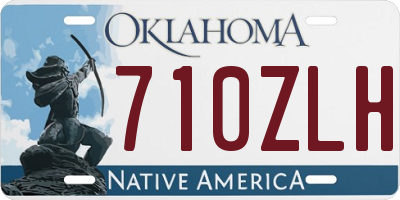 OK license plate 710ZLH