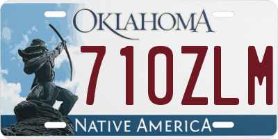 OK license plate 710ZLM