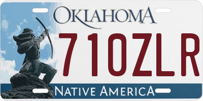 OK license plate 710ZLR