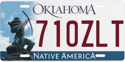 OK license plate 710ZLT