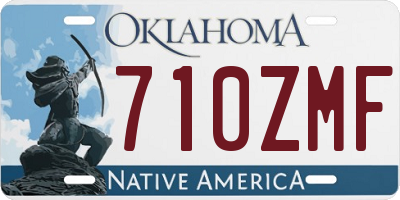 OK license plate 710ZMF