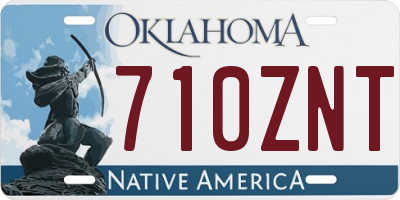 OK license plate 710ZNT