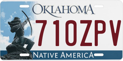 OK license plate 710ZPV