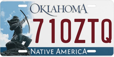 OK license plate 710ZTQ