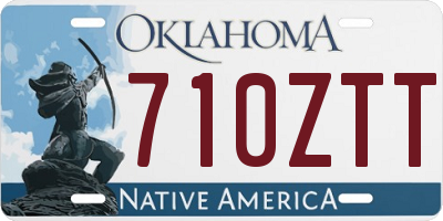 OK license plate 710ZTT