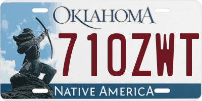 OK license plate 710ZWT