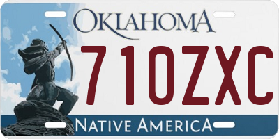 OK license plate 710ZXC