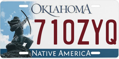 OK license plate 710ZYQ