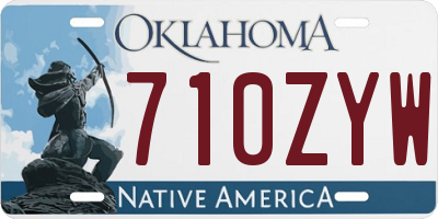 OK license plate 710ZYW