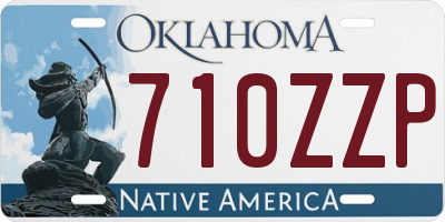 OK license plate 710ZZP