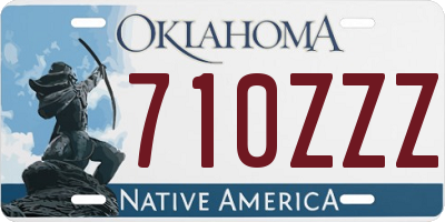 OK license plate 710ZZZ
