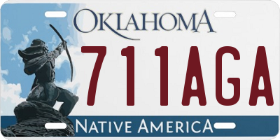 OK license plate 711AGA