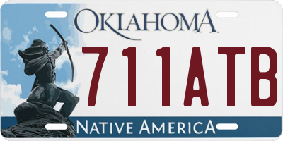 OK license plate 711ATB