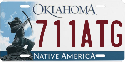OK license plate 711ATG