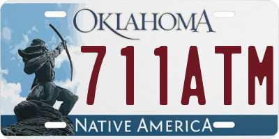 OK license plate 711ATM