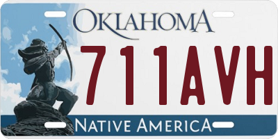 OK license plate 711AVH